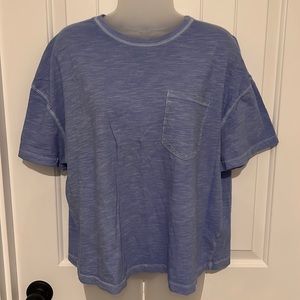 OVERSIZED BLUE POCKET TEE